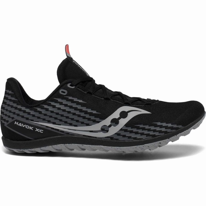 Men\'s Saucony Havok XC 3 Spike Track Spikes Black | Australia S90873-Q70