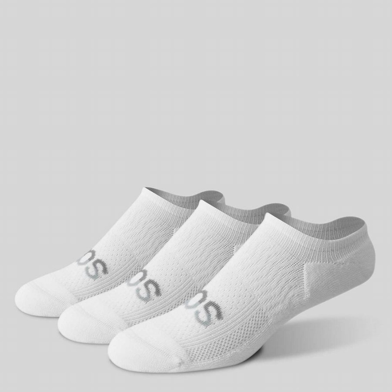 Men\'s Saucony Inferno Cushion Sneaker 3-Pack Socks White | Australia S96573-U83