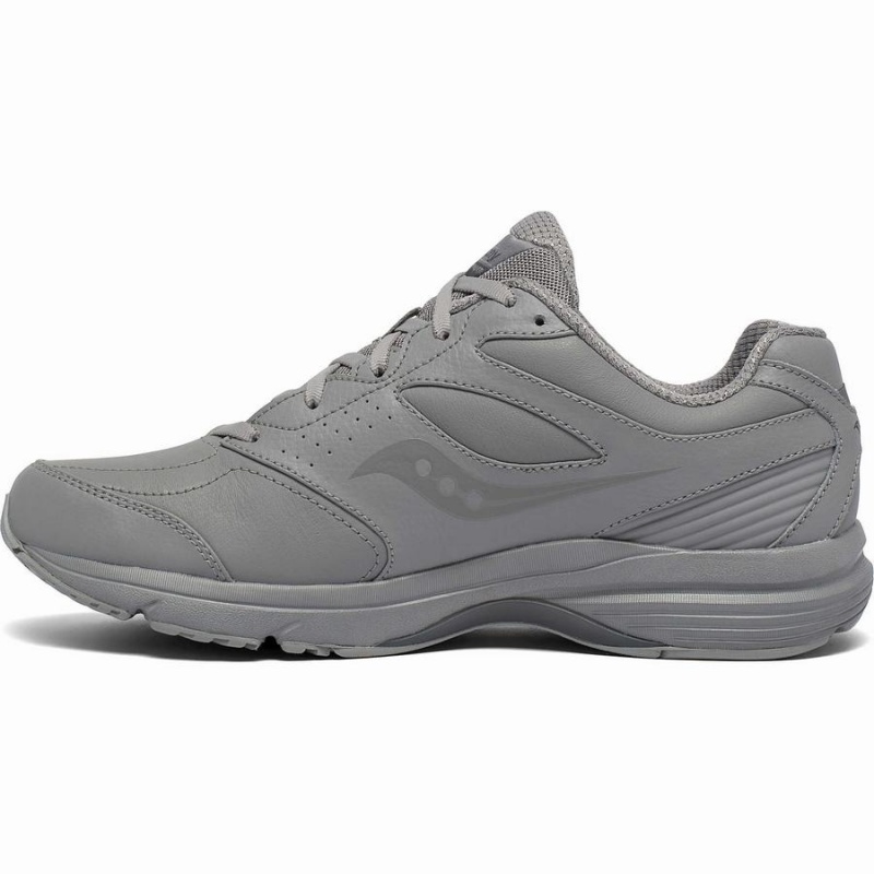 Men's Saucony Integrity Walker 3 Wide Walking Shoes Grey | Australia S68724-M87