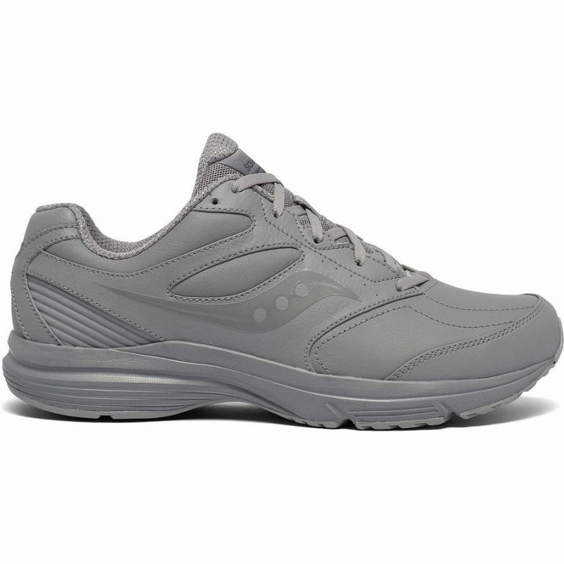 Men\'s Saucony Integrity Walker 3 Wide Walking Shoes Grey | Australia S68724-M87