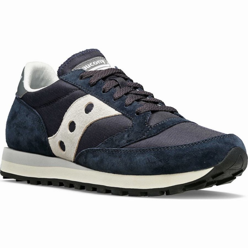 Men's Saucony Jazz 81 Sneakers Navy / Grey | Australia S72439-R91