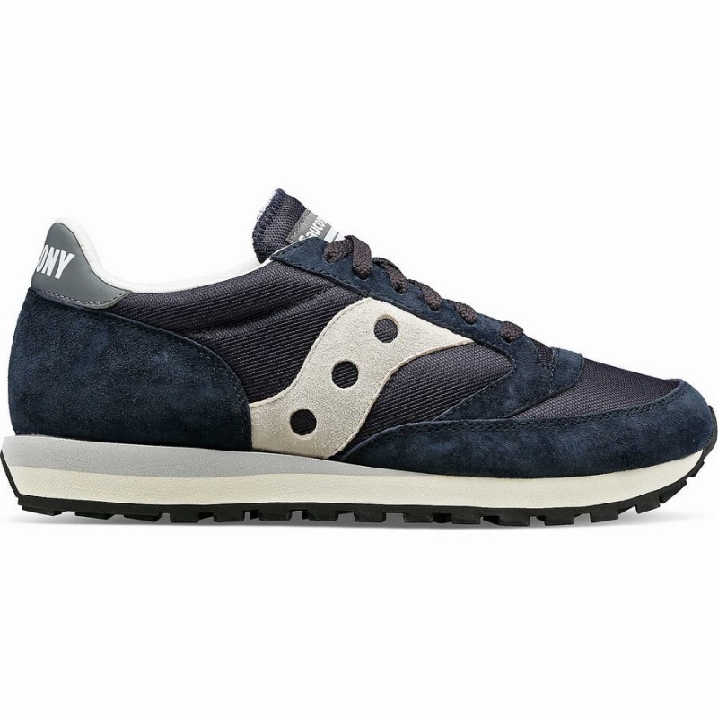 Men\'s Saucony Jazz 81 Sneakers Navy / Grey | Australia S72439-R91