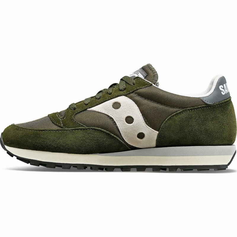 Men's Saucony Jazz 81 Sneakers Olive / Grey | Australia S45321-T24