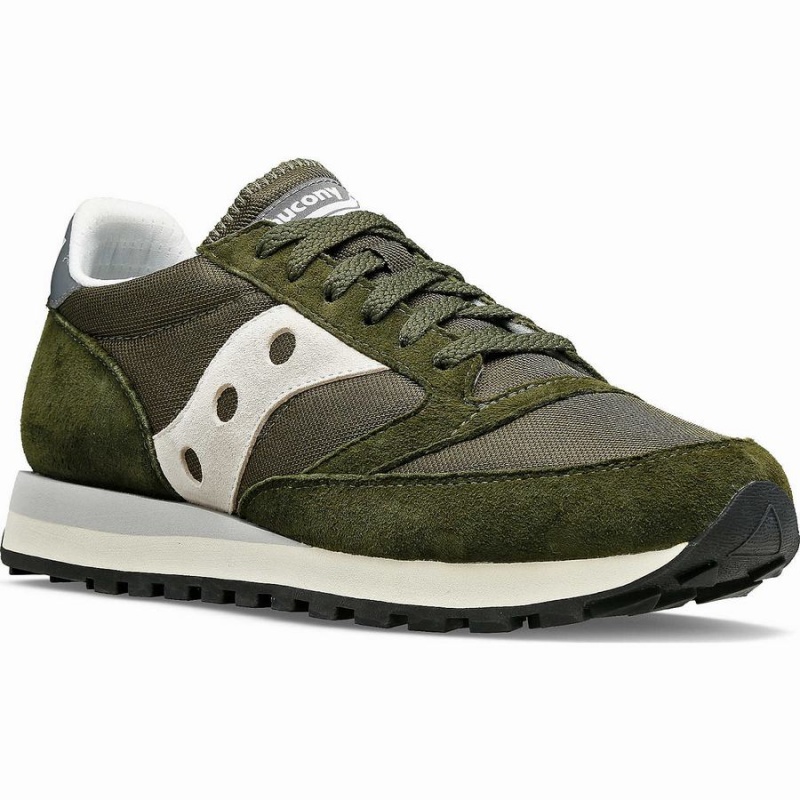 Men's Saucony Jazz 81 Sneakers Olive / Grey | Australia S45321-T24