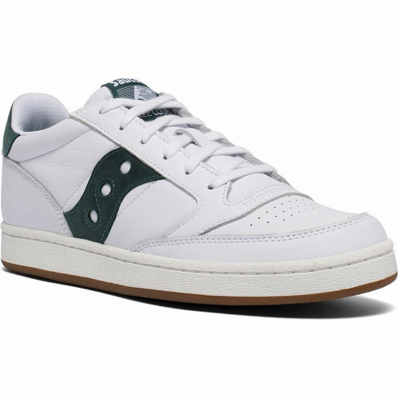 Men's Saucony Jazz Court Sneakers White / Green | Australia S35904-P40