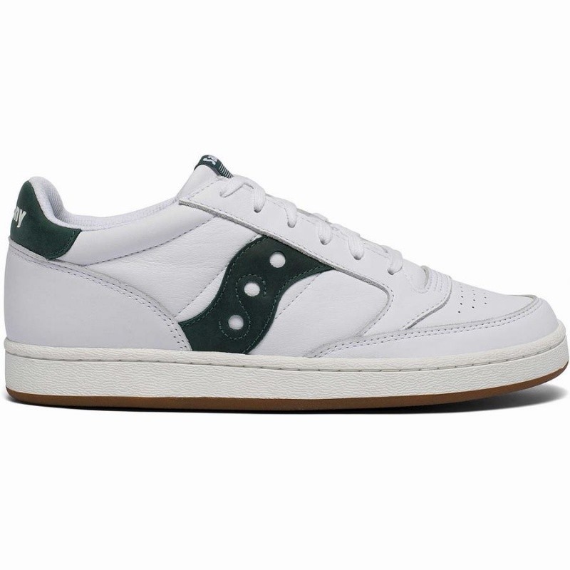 Men\'s Saucony Jazz Court Sneakers White / Green | Australia S35904-P40