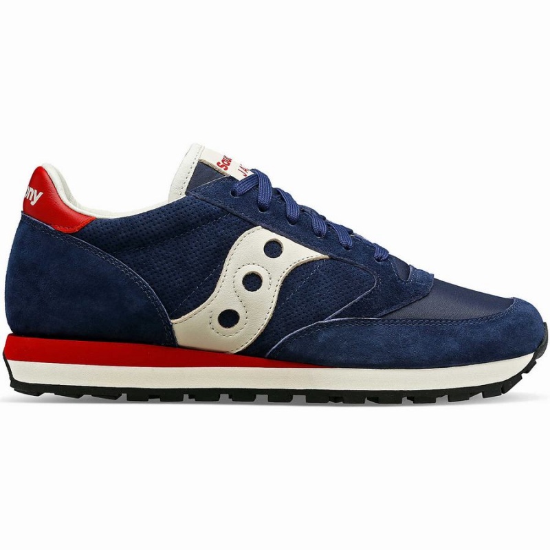 Men\'s Saucony Jazz Original Premium Sneakers Navy | Australia S71530-F61