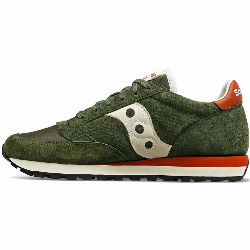 Men's Saucony Jazz Original Premium Sneakers Olive | Australia S30986-G28