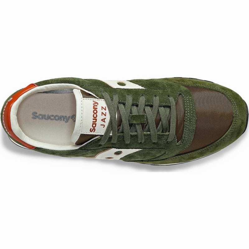 Men's Saucony Jazz Original Premium Sneakers Olive | Australia S30986-G28