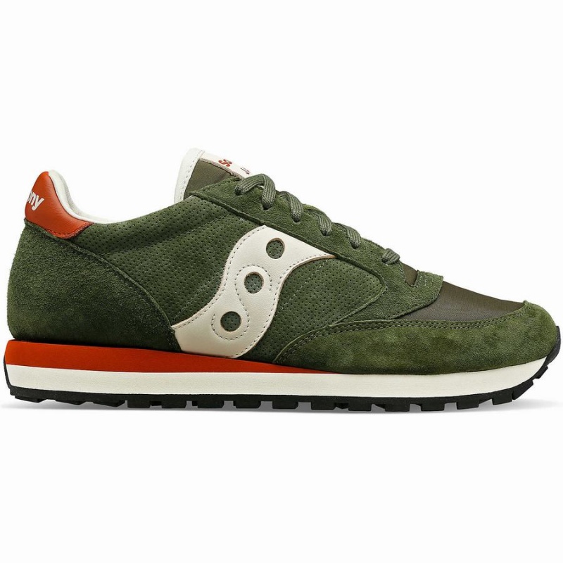 Men\'s Saucony Jazz Original Premium Sneakers Olive | Australia S30986-G28