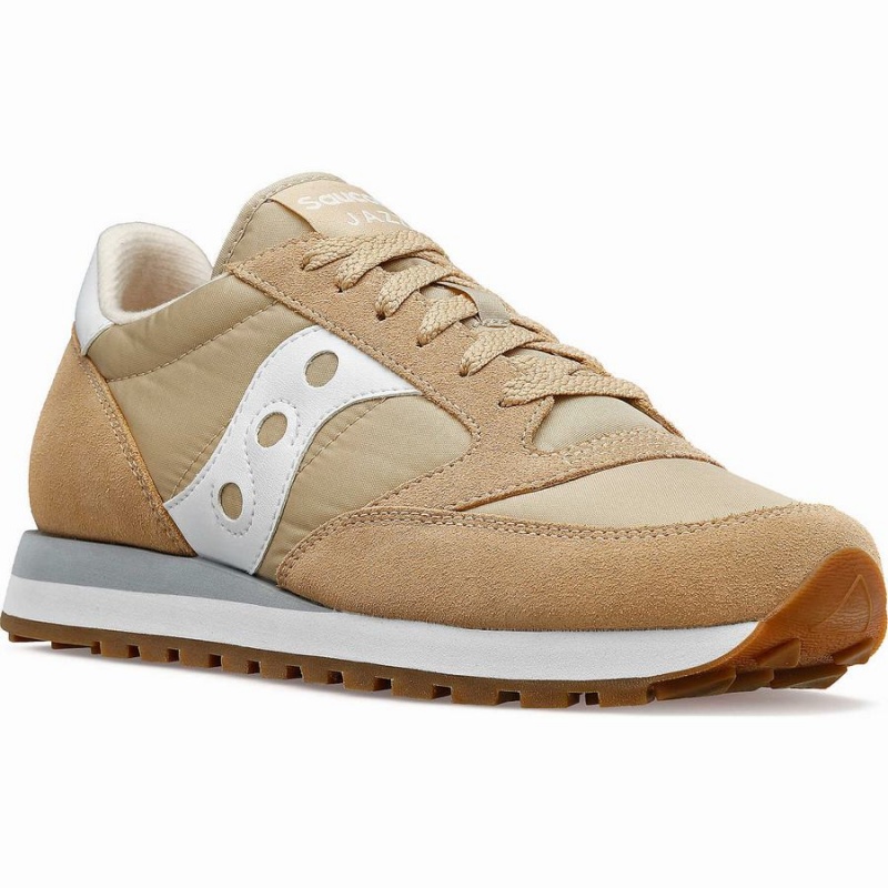 Men's Saucony Jazz Original Sneakers Beige / White | Australia S01985-A29