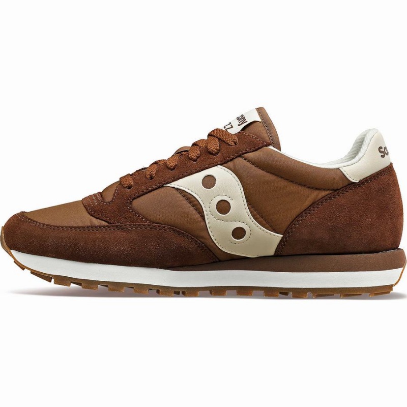 Men's Saucony Jazz Original Sneakers Brown / Cream | Australia S95038-N92