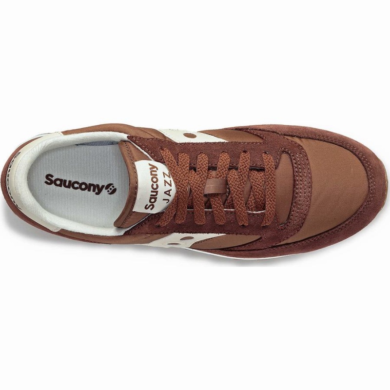 Men's Saucony Jazz Original Sneakers Brown / Cream | Australia S95038-N92