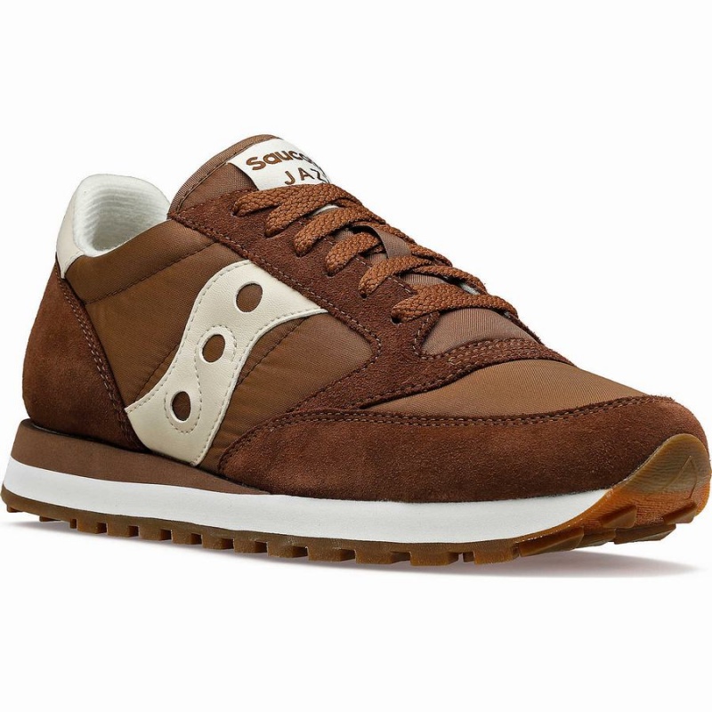 Men's Saucony Jazz Original Sneakers Brown / Cream | Australia S95038-N92