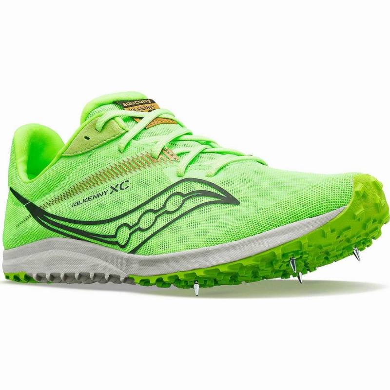 Men's Saucony Kilkenny XC9 Flat Track Spikes Green | Australia S08591-V14