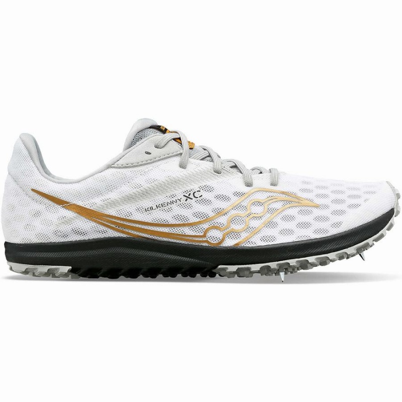 Men\'s Saucony Kilkenny XC9 Spike Track Spikes White | Australia S57328-N89