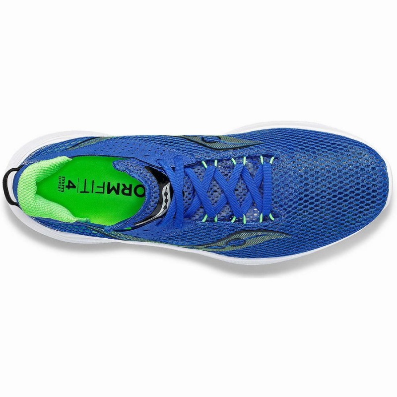 Men's Saucony Kinvara 14 Running Shoes Blue / Green | Australia S89471-T47