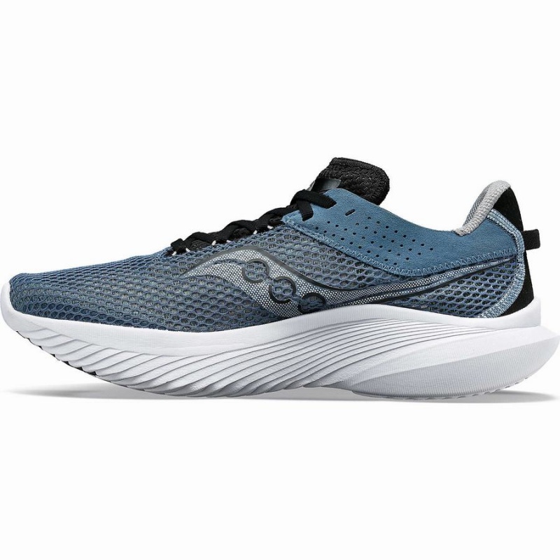 Men's Saucony Kinvara 14 Running Shoes Blue / Black | Australia S28039-Z34