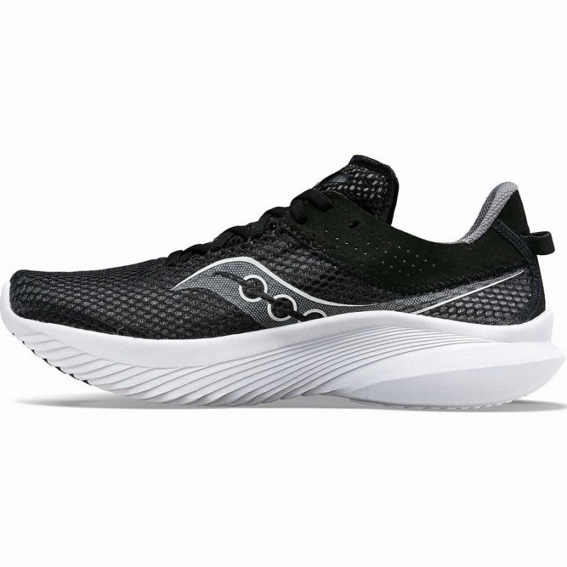 Men's Saucony Kinvara 14 Running Shoes Black / White | Australia S50724-M70