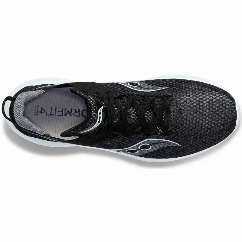 Men's Saucony Kinvara 14 Running Shoes Black / White | Australia S50724-M70