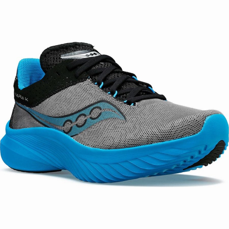 Men's Saucony Kinvara 14 Running Shoes Blue Grey | Australia S14687-D43