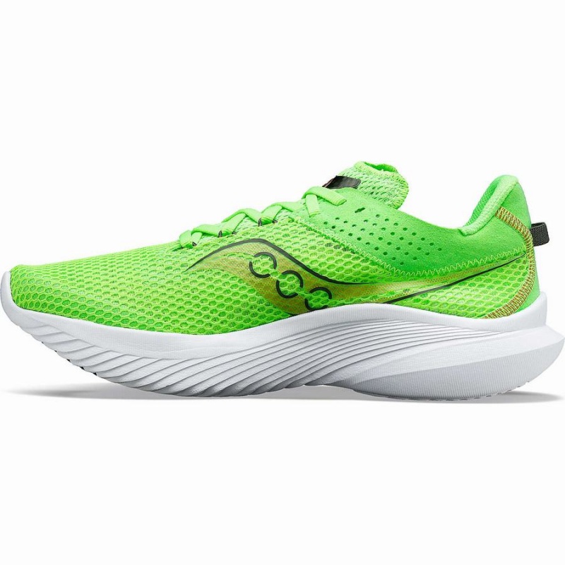 Men's Saucony Kinvara 14 Running Shoes Green / Gold | Australia S51748-U51