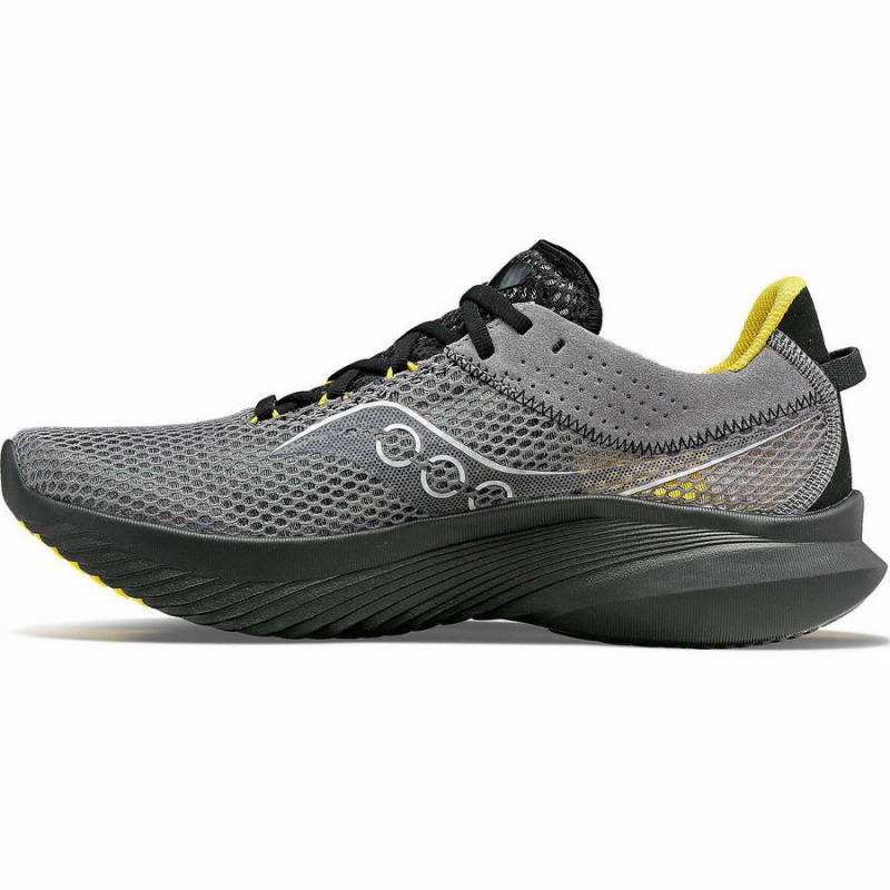 Men's Saucony Kinvara 14 Running Shoes Grey / Black | Australia S93652-C40