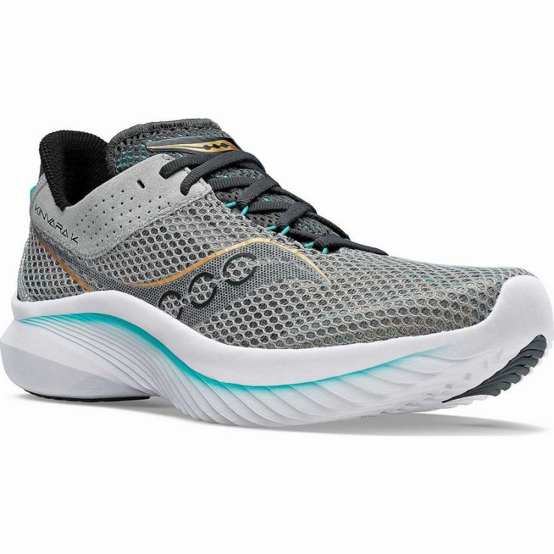 Men's Saucony Kinvara 14 Running Shoes Grey | Australia S95407-V86