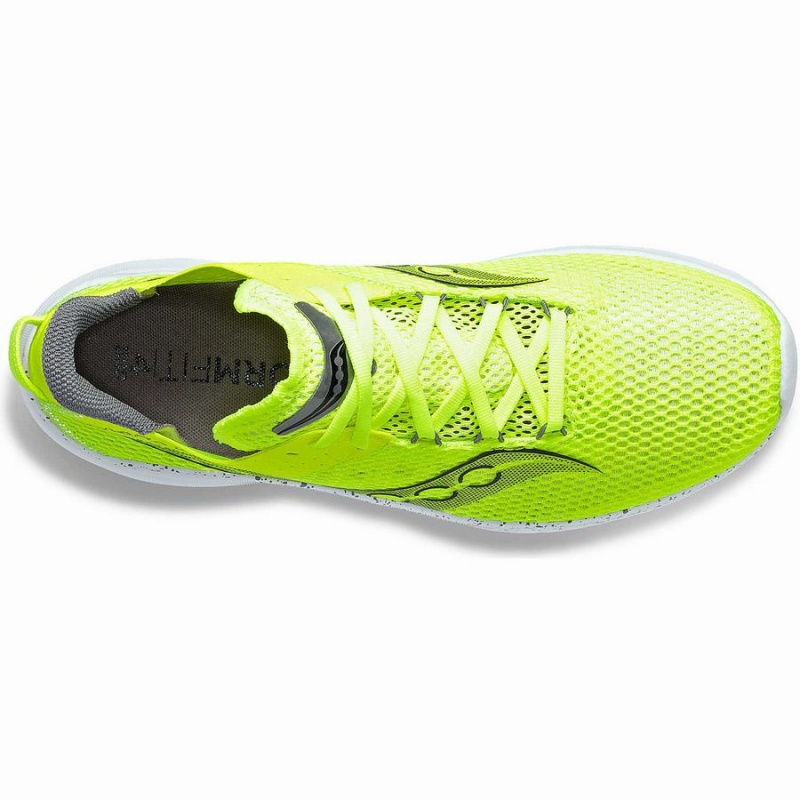 Men's Saucony Kinvara 14 Running Shoes Yellow / Black | Australia S40678-S87