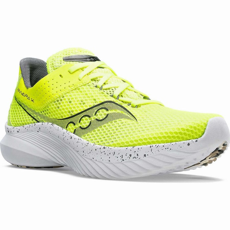 Men's Saucony Kinvara 14 Running Shoes Yellow / Black | Australia S40678-S87