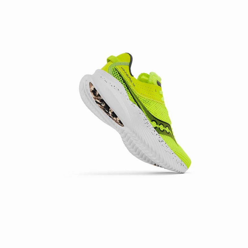 Men's Saucony Kinvara 14 Running Shoes Yellow / Black | Australia S40678-S87