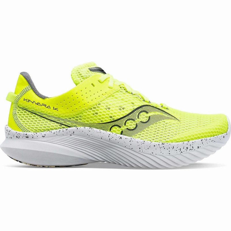 Men\'s Saucony Kinvara 14 Running Shoes Yellow / Black | Australia S40678-S87