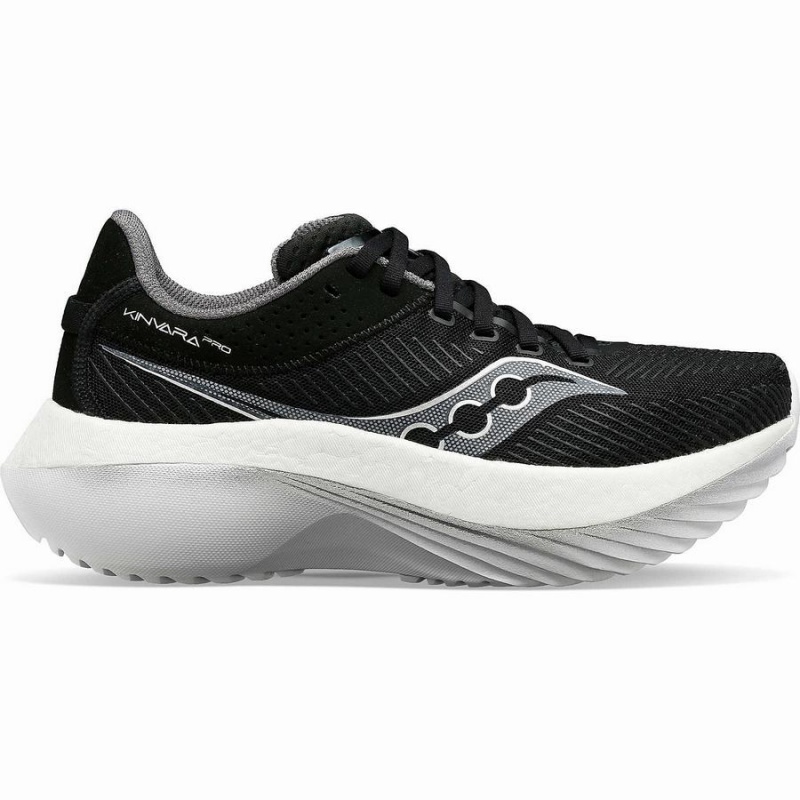 Men\'s Saucony Kinvara Pro Running Shoes Black / White | Australia S07956-J13