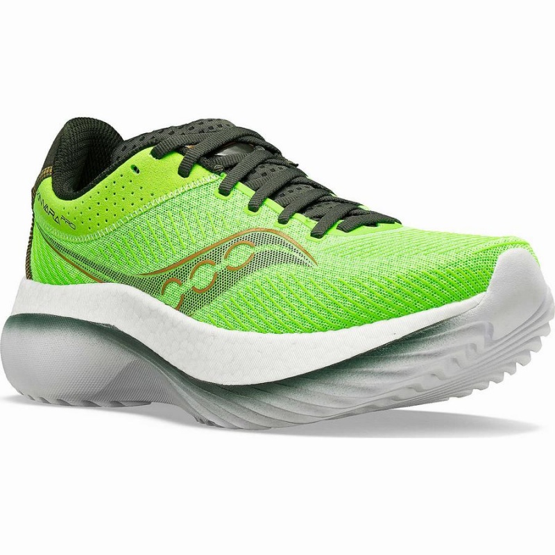 Men's Saucony Kinvara Pro Running Shoes Slime / Umbra | Australia S57689-K78