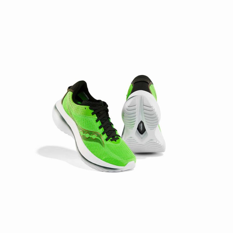 Men's Saucony Kinvara Pro Running Shoes Slime / Umbra | Australia S57689-K78