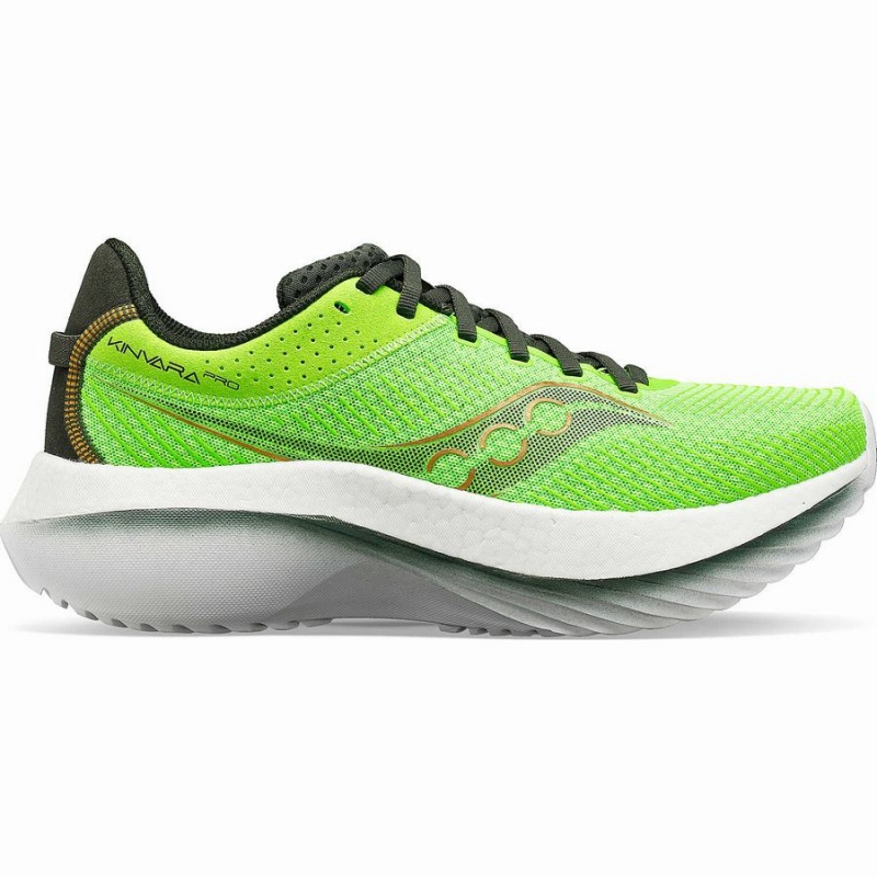 Men\'s Saucony Kinvara Pro Running Shoes Slime / Umbra | Australia S57689-K78