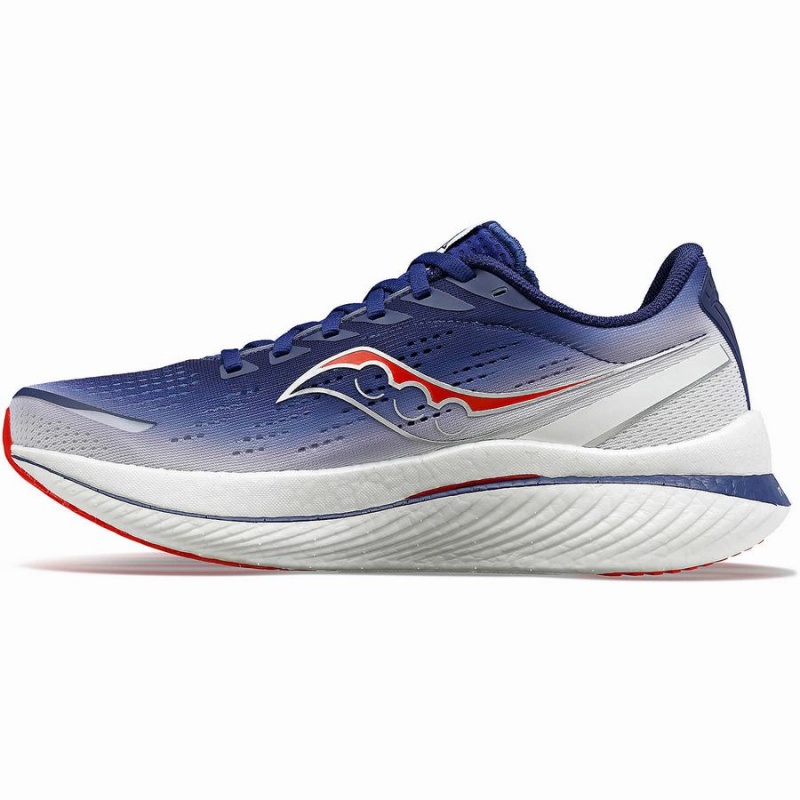 Men's Saucony London Endorphin Speed 3 Running Shoes Navy / White | Australia S09847-H64