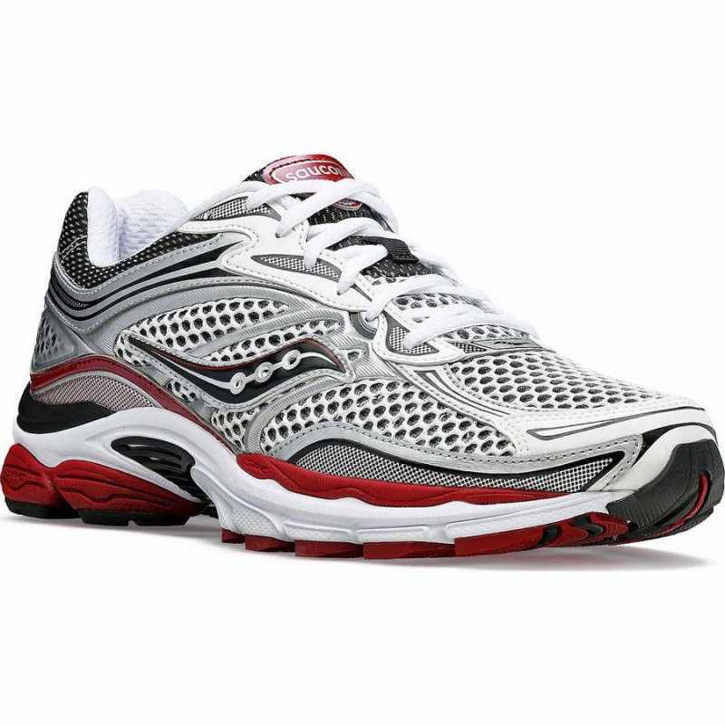 Men's Saucony OG ProGrid Omni 9 Sneakers White / Silver / Red | Australia S78139-Q93