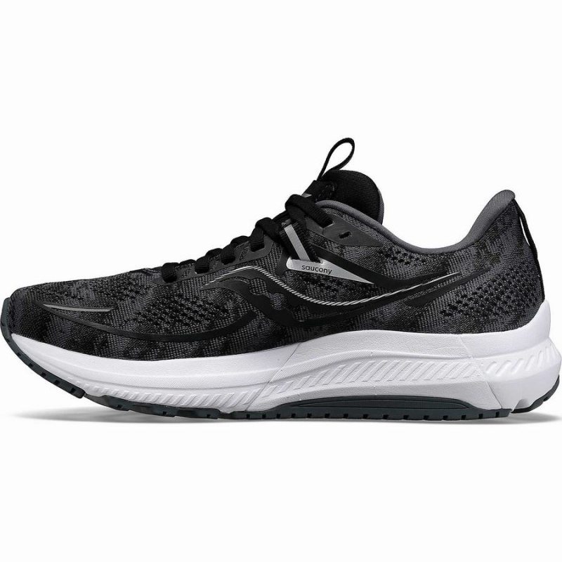 Men's Saucony Omni 21 Running Shoes Black / White | Australia S20783-Q57