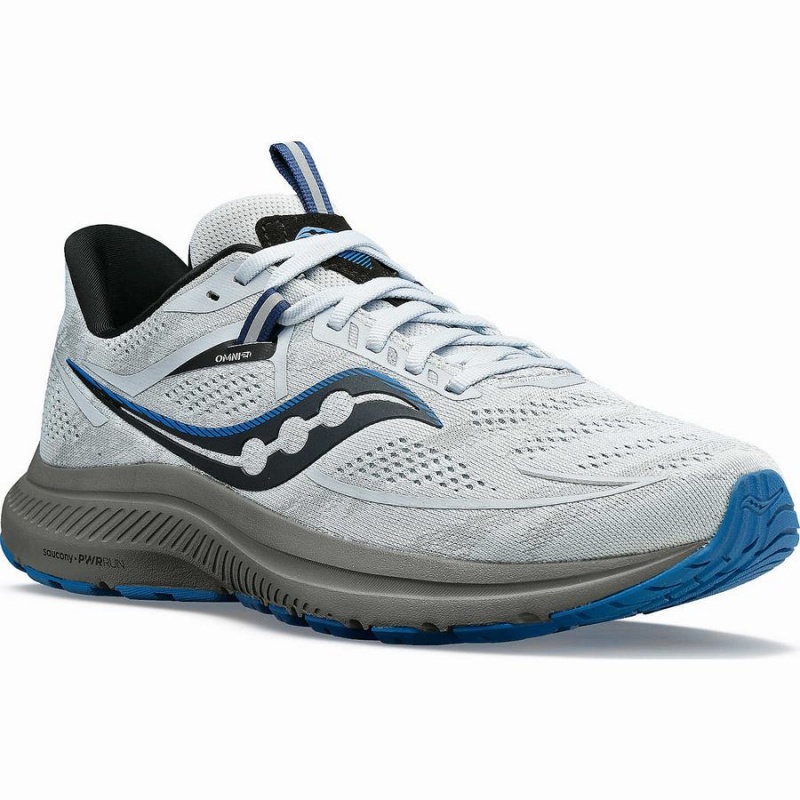 Men's Saucony Omni 21 Running Shoes Blue | Australia S46781-K87