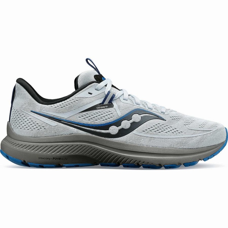 Men\'s Saucony Omni 21 Running Shoes Blue | Australia S46781-K87