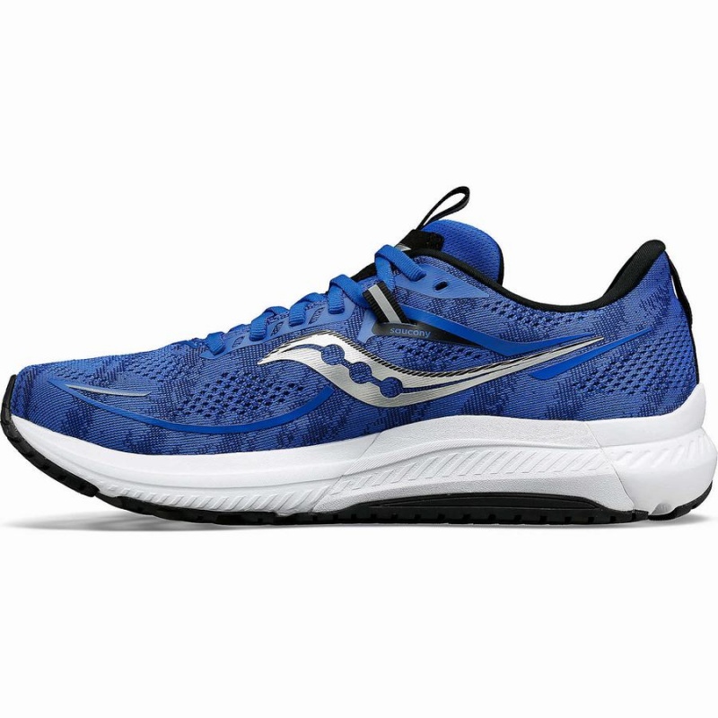 Men's Saucony Omni 21 Running Shoes Blue / Black | Australia S12095-E70