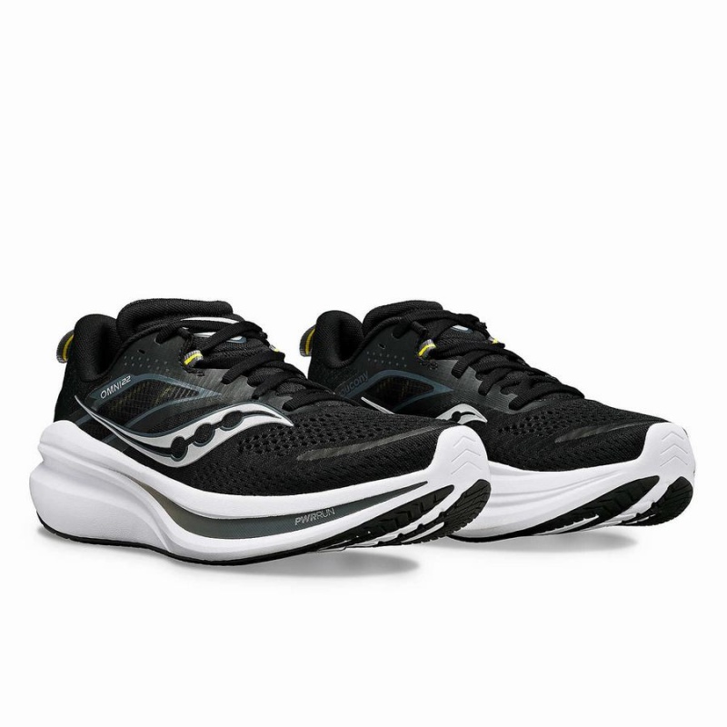 Men's Saucony Omni 22 Running Shoes Black / White | Australia S49632-M07