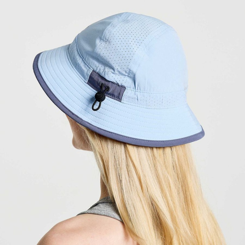 Men's Saucony Outpace Bucket Hats Blue | Australia S20945-M24