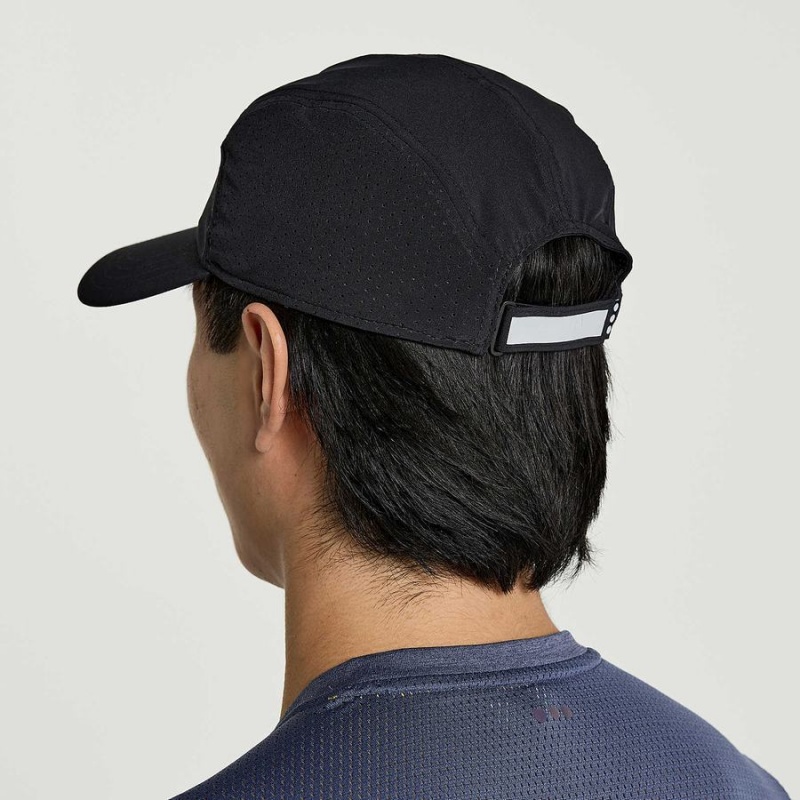 Men's Saucony Outpace Hats Black | Australia S96431-C17