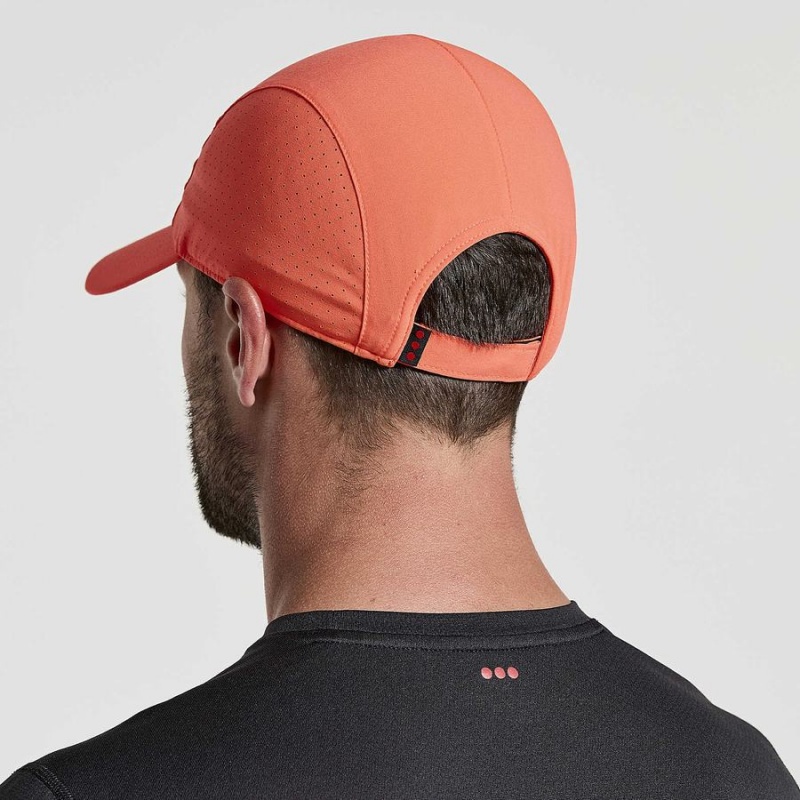 Men's Saucony Outpace Hats Red | Australia S26783-Y29