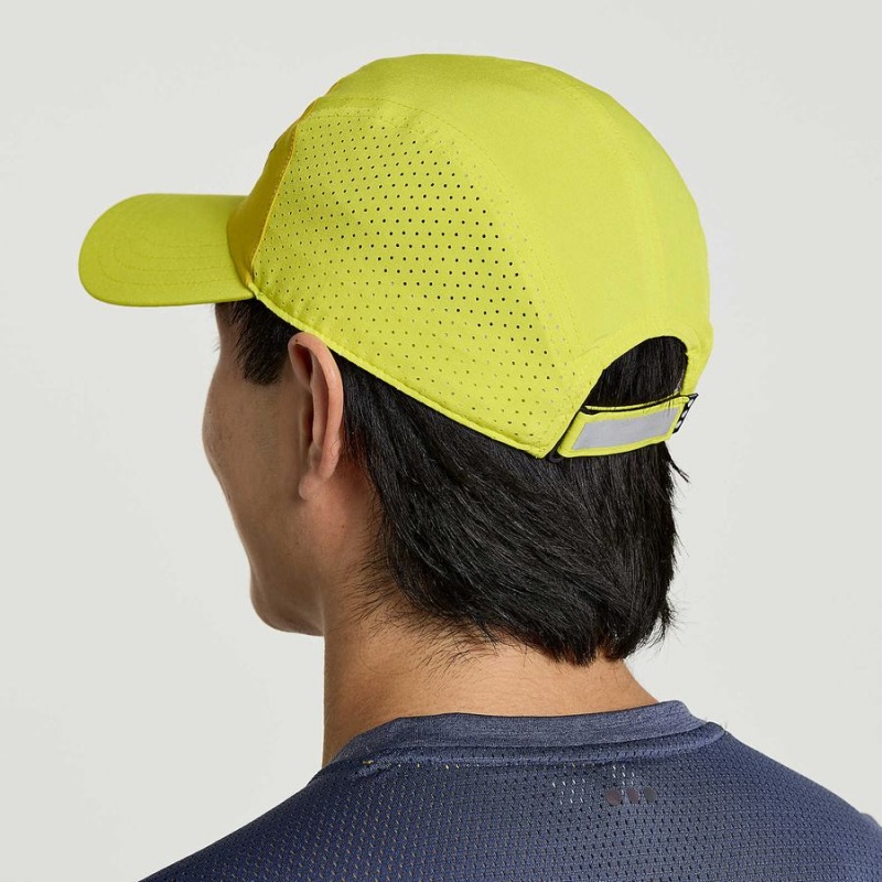 Men's Saucony Outpace Hats Yellow | Australia S31842-Z46