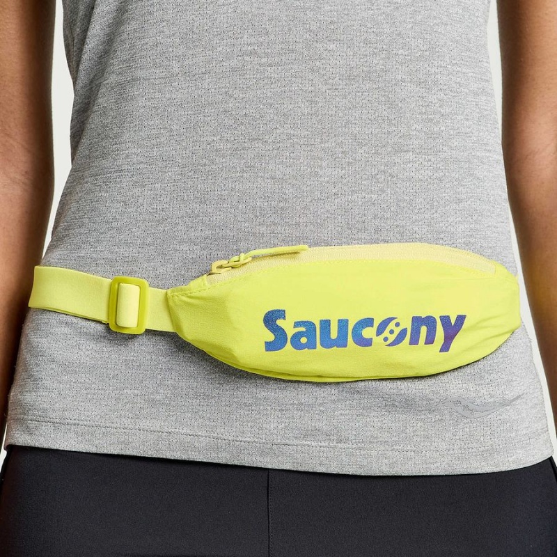 Men's Saucony Outpace Run Belt Belt Bags Yellow | Australia S24659-A58