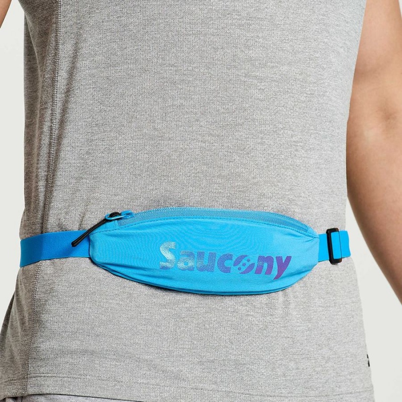 Men's Saucony Outpace Run Belt Belt Bags AZURE | Australia S56890-S94