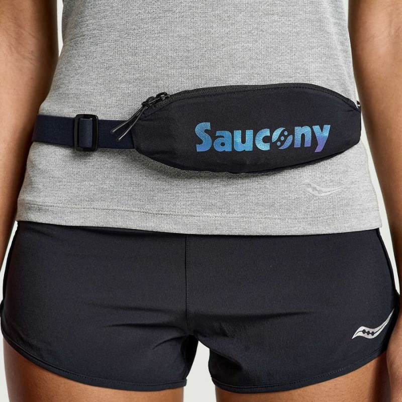 Men\'s Saucony Outpace Run Belt Belt Bags Black | Australia S17294-D65